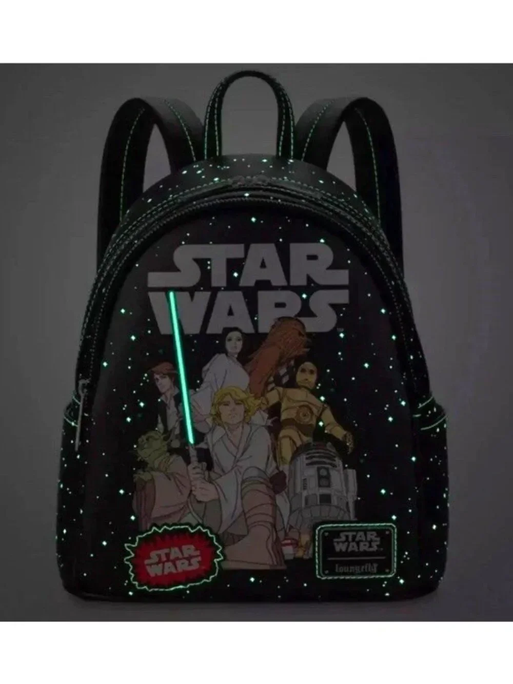 Disney Parks Star Wars Celebrate the Saga Loungefly Mini Backpack Glow Dark NWT